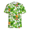Aloha Hawaiian Pineapple Pattern Print Men's Athletic T-Shirt