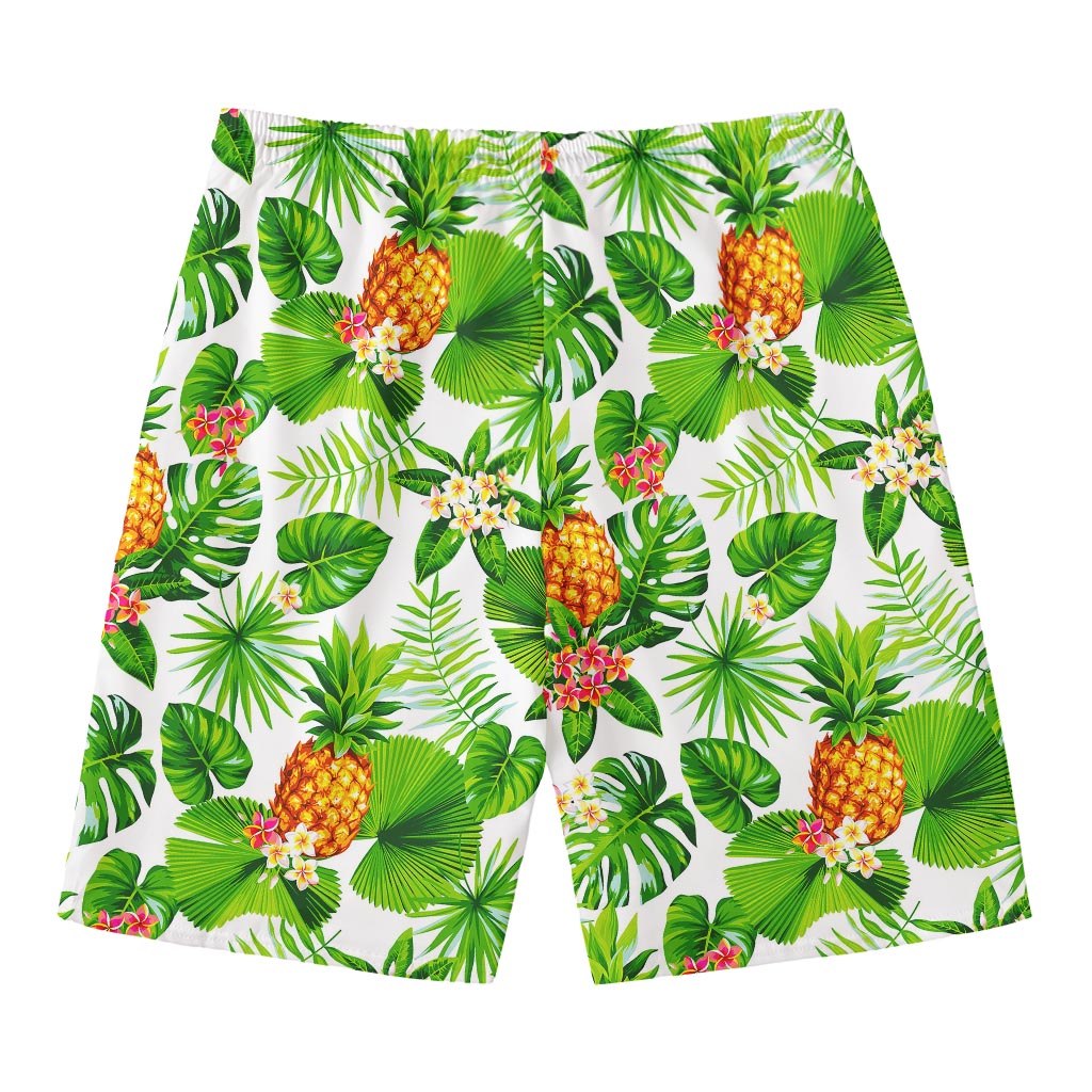 Aloha Hawaiian Pineapple Pattern Print Men's Swim Trunks