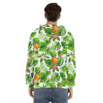 Aloha Hawaiian Pineapple Pattern Print Men's Velvet Pullover Hoodie