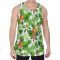 Aloha Hawaiian Pineapple Pattern Print Men's Velvet Tank Top