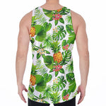Aloha Hawaiian Pineapple Pattern Print Men's Velvet Tank Top
