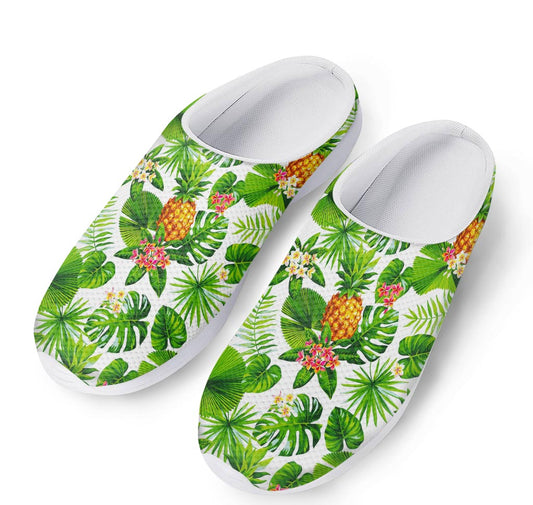 Aloha Hawaiian Pineapple Pattern Print Mesh Casual Shoes