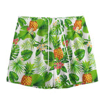 Aloha Hawaiian Pineapple Pattern Print Mesh Shorts