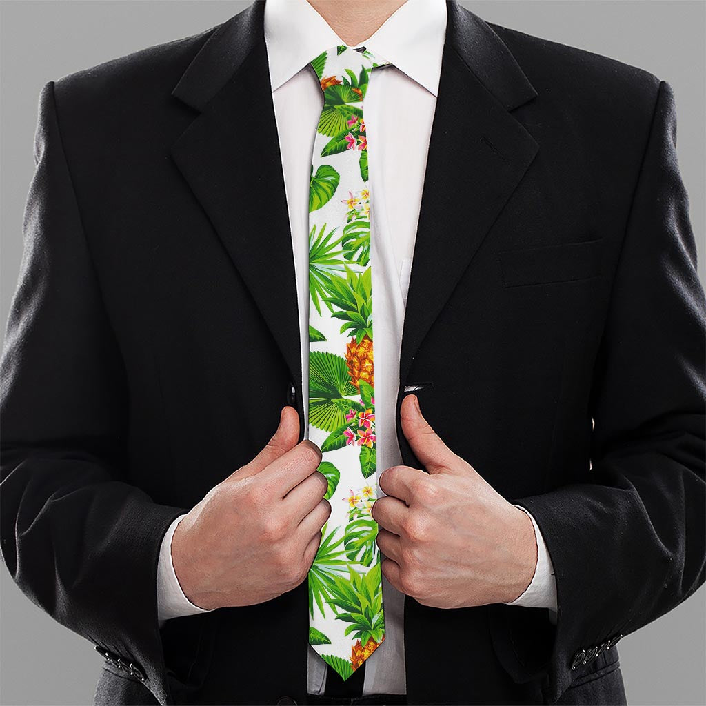 Aloha Hawaiian Pineapple Pattern Print Necktie