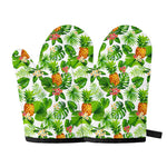 Aloha Hawaiian Pineapple Pattern Print Oven Mitts