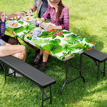 Aloha Hawaiian Pineapple Pattern Print Picnic Table Cover