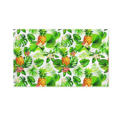 Aloha Hawaiian Pineapple Pattern Print Polyester Flag