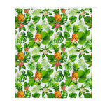 Aloha Hawaiian Pineapple Pattern Print Polyester Shower Curtain