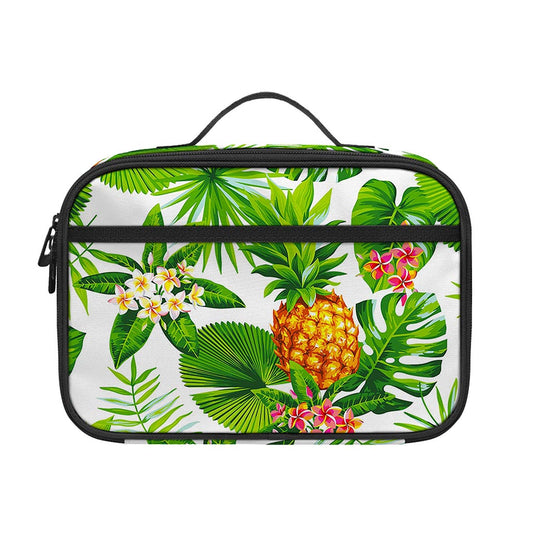 Aloha Hawaiian Pineapple Pattern Print Portable Lunch Bag