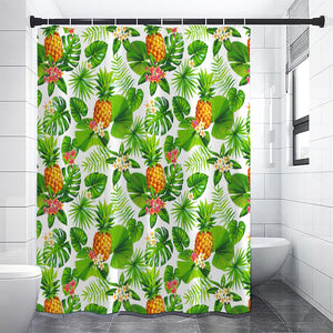 Aloha Hawaiian Pineapple Pattern Print Premium Shower Curtain