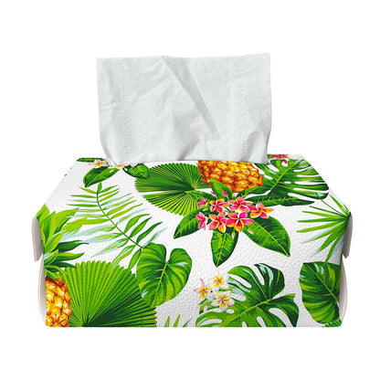 Aloha Hawaiian Pineapple Pattern Print Rectangle Tissue Box Cover
