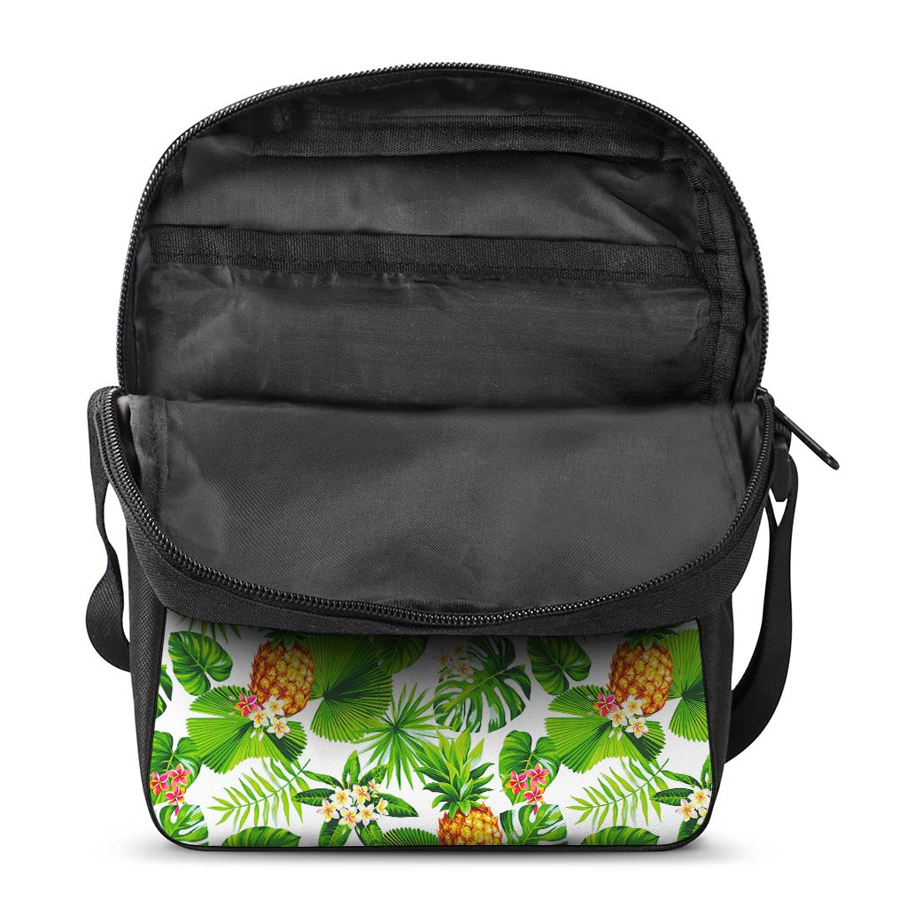 Aloha Hawaiian Pineapple Pattern Print Rectangular Crossbody Bag