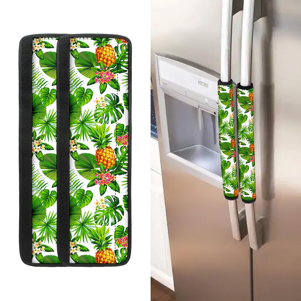 Aloha Hawaiian Pineapple Pattern Print Refrigerator Handle Covers