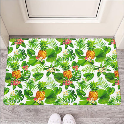 Aloha Hawaiian Pineapple Pattern Print Rubber Doormat