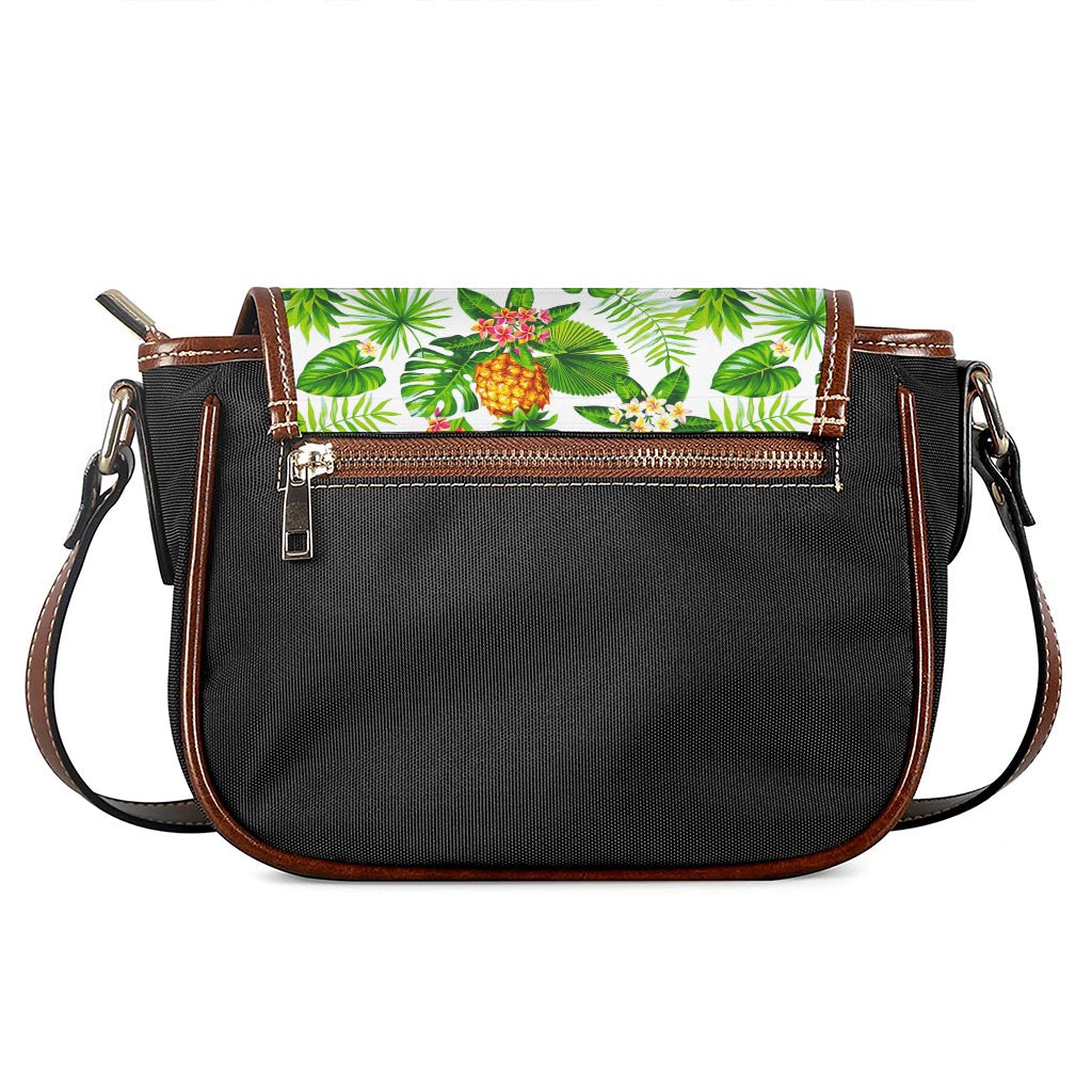 Aloha Hawaiian Pineapple Pattern Print Saddle Bag