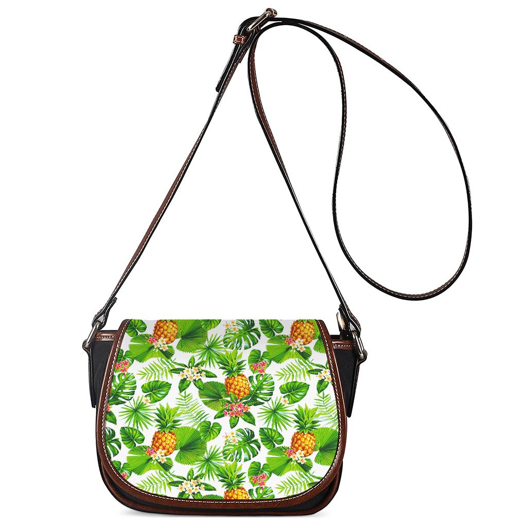 Aloha Hawaiian Pineapple Pattern Print Saddle Bag