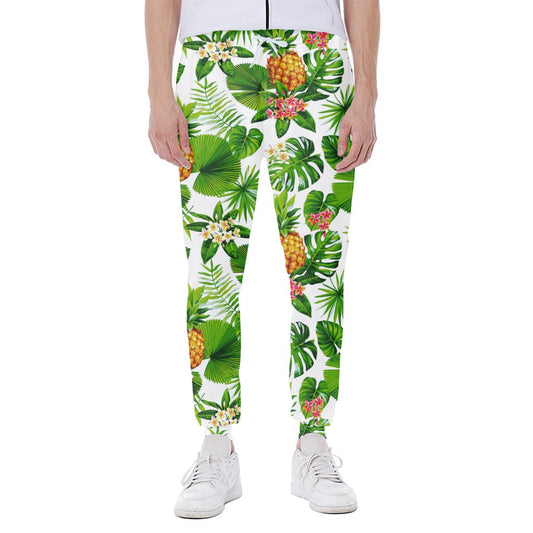 Aloha Hawaiian Pineapple Pattern Print Scuba Joggers