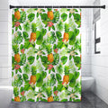 Aloha Hawaiian Pineapple Pattern Print Shower Curtain
