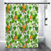 Aloha Hawaiian Pineapple Pattern Print Shower Curtain