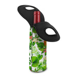 Aloha Hawaiian Pineapple Pattern Print Single Neoprene Wine Tote