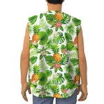 Aloha Hawaiian Pineapple Pattern Print Sleeveless Baseball Jersey