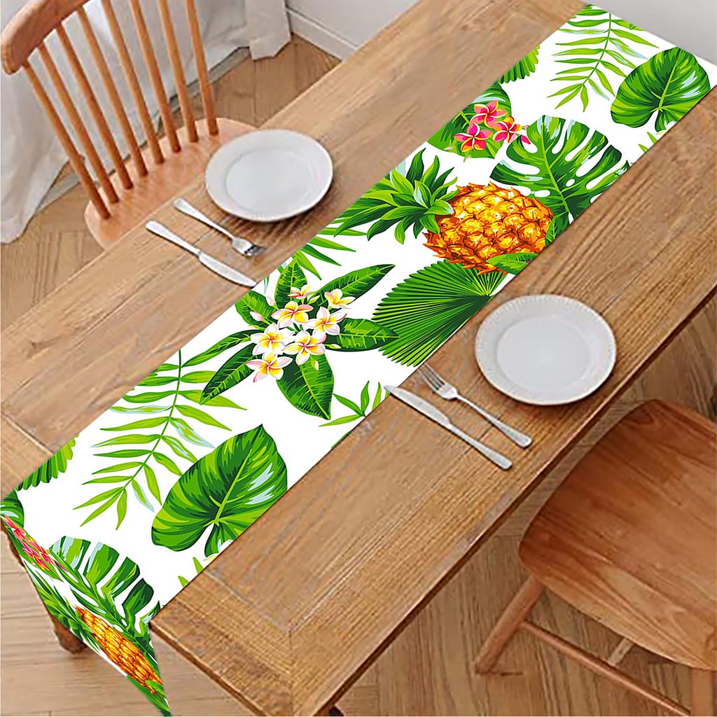 Aloha Hawaiian Pineapple Pattern Print Table Runner