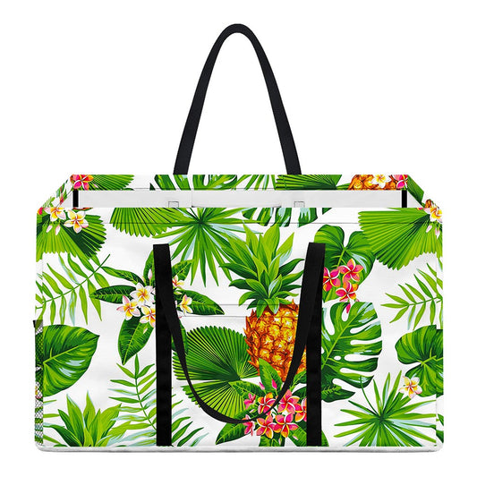 Aloha Hawaiian Pineapple Pattern Print Utility Tote Bag