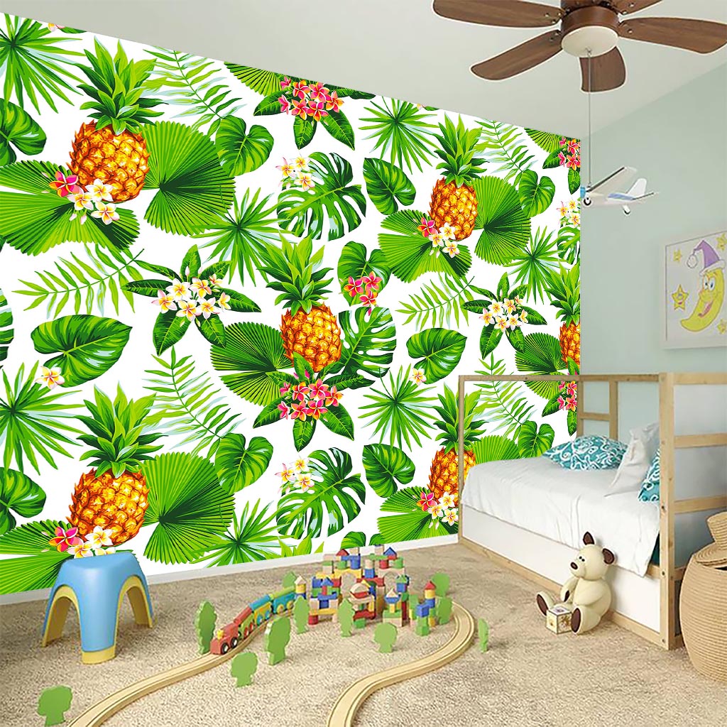 Aloha Hawaiian Pineapple Pattern Print Wall Sticker
