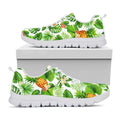 Aloha Hawaiian Pineapple Pattern Print White Running Shoes