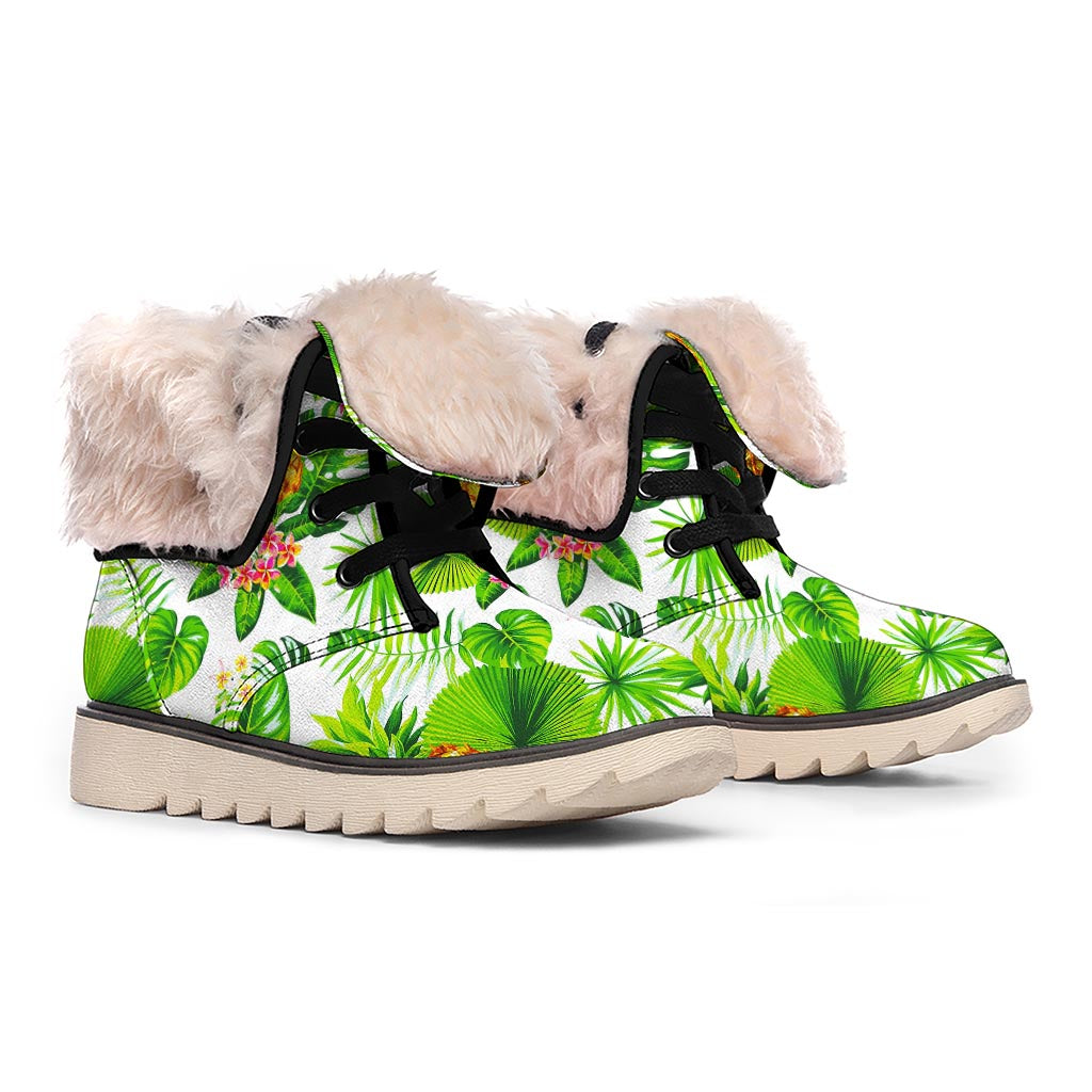 Aloha Hawaiian Pineapple Pattern Print Winter Boots
