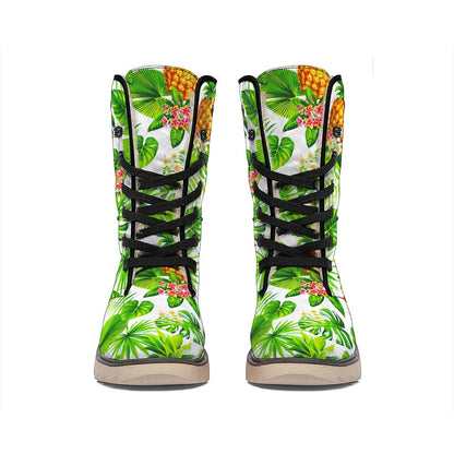 Aloha Hawaiian Pineapple Pattern Print Winter Boots