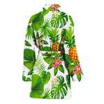 Aloha Hawaiian Pineapple Pattern Print Women's Bathrobe