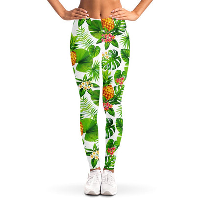 Aloha Hawaiian Pineapple Pattern Print Women's Leggings