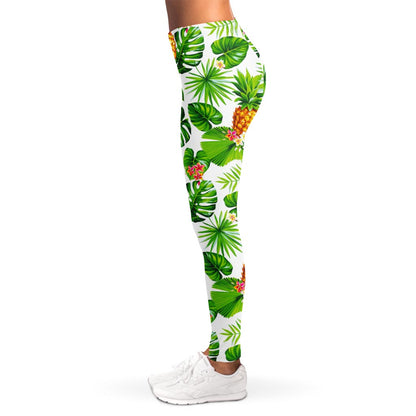 Aloha Hawaiian Pineapple Pattern Print Women's Leggings