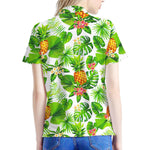 Aloha Hawaiian Pineapple Pattern Print Women's Polo Shirt
