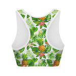 Aloha Hawaiian Pineapple Pattern Print Women's Sports Bra