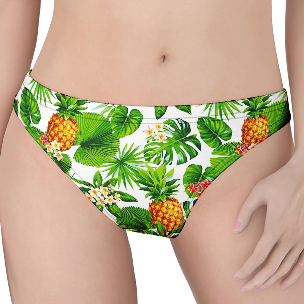 Aloha Hawaiian Pineapple Pattern Print Women's Thong