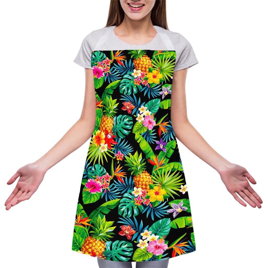 Aloha Hawaiian Tropical Pattern Print Adjustable Apron
