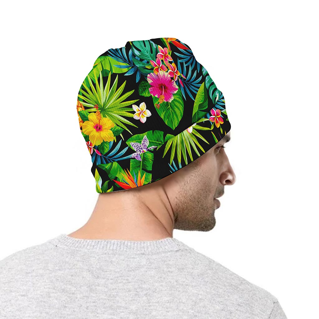 Aloha Hawaiian Tropical Pattern Print Beanie