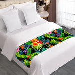 Aloha Hawaiian Tropical Pattern Print Bed Runner
