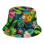 Aloha Hawaiian Tropical Pattern Print Bucket Hat
