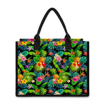 Aloha Hawaiian Tropical Pattern Print Canvas Tote Bag