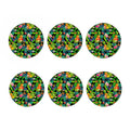 Aloha Hawaiian Tropical Pattern Print Coaster Set
