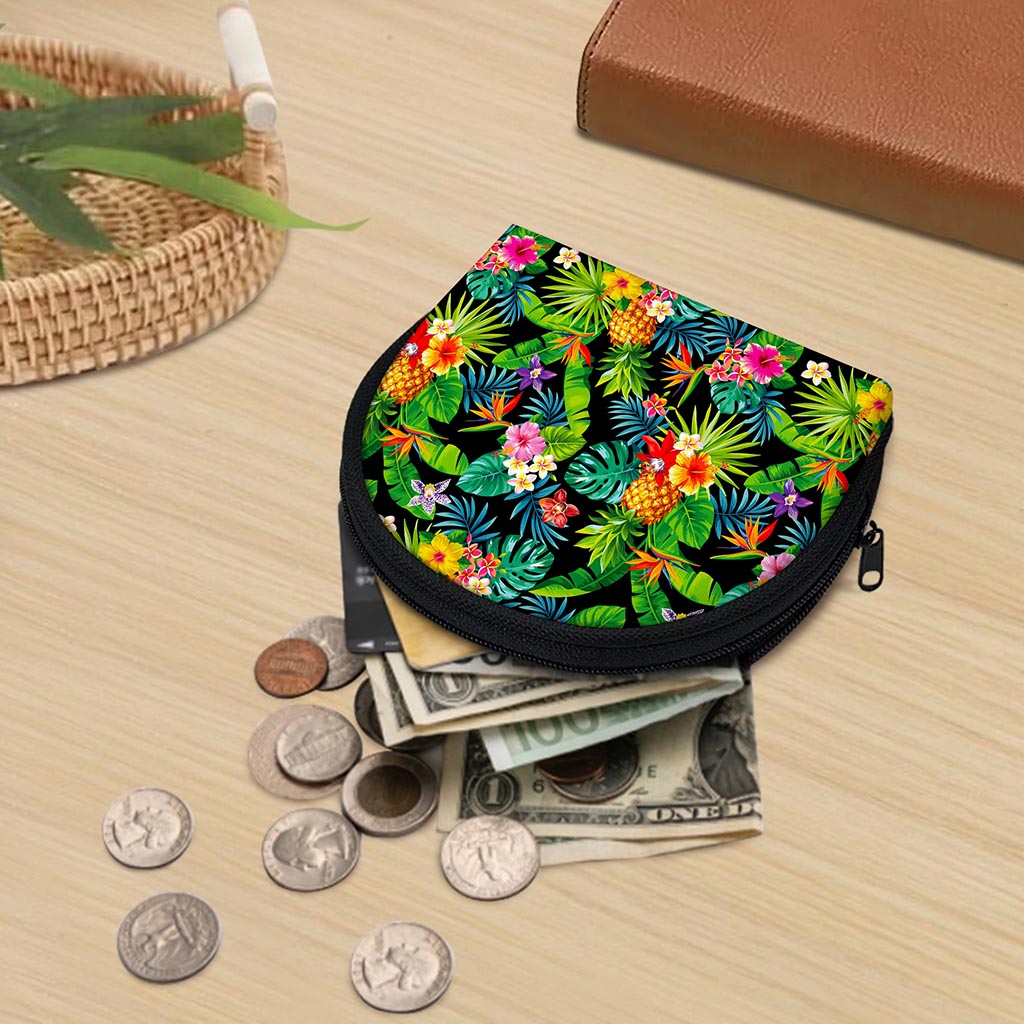 Aloha Hawaiian Tropical Pattern Print Coin Purse