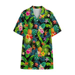 Aloha Hawaiian Tropical Pattern Print Cotton Hawaiian Shirt