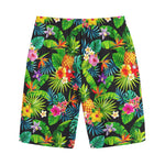Aloha Hawaiian Tropical Pattern Print Cotton Shorts