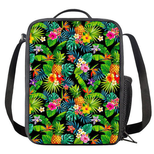 Aloha Hawaiian Tropical Pattern Print Crossbody Lunch Bag