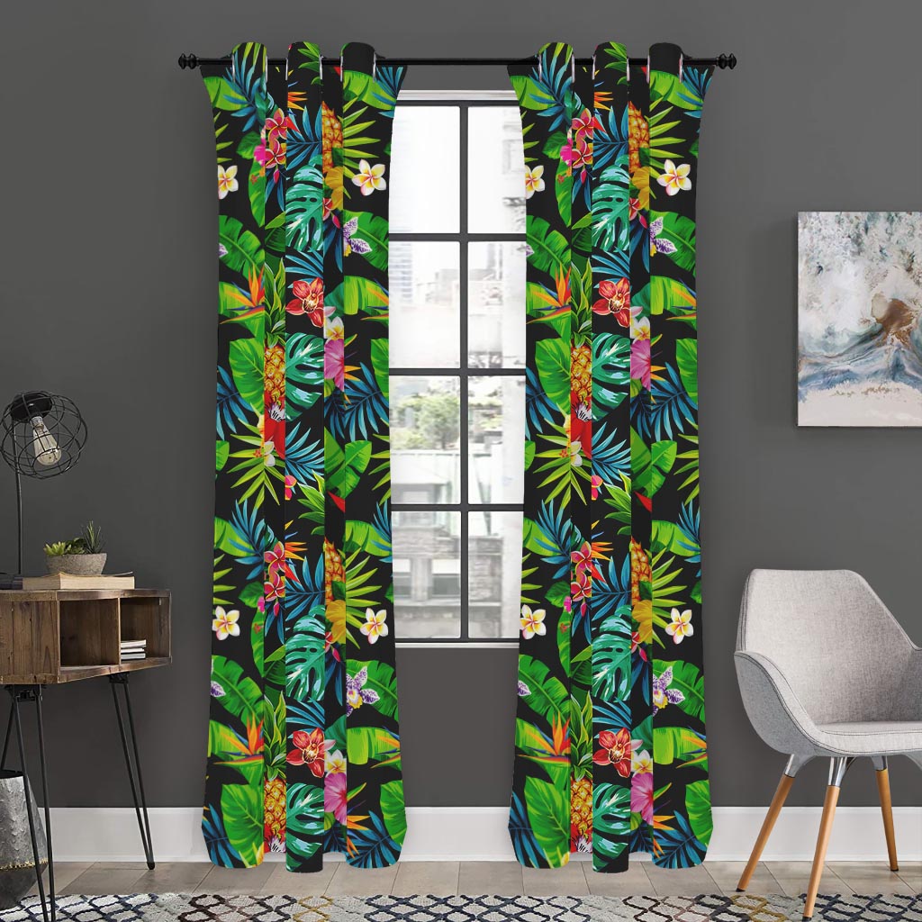 Aloha Hawaiian Tropical Pattern Print Curtain