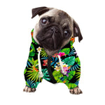 Aloha Hawaiian Tropical Pattern Print Dog Zip Up Hoodie
