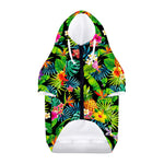 Aloha Hawaiian Tropical Pattern Print Dog Zip Up Hoodie